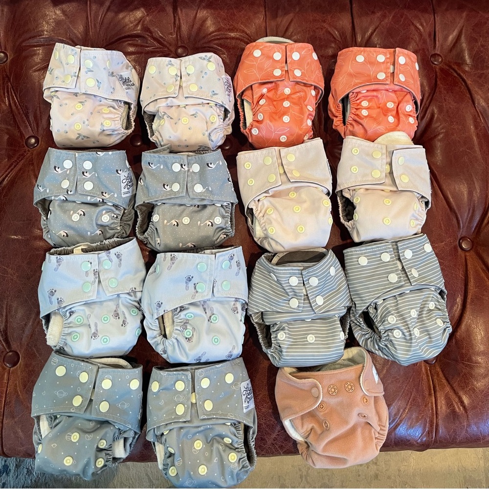 La petite ourse newborn AIO cloth diaper lot
